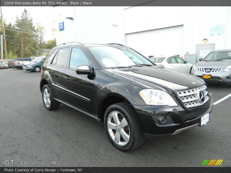 Black / Black 2009 Mercedes-Benz ML 350 4Matic