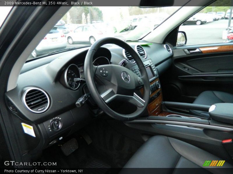 Black / Black 2009 Mercedes-Benz ML 350 4Matic