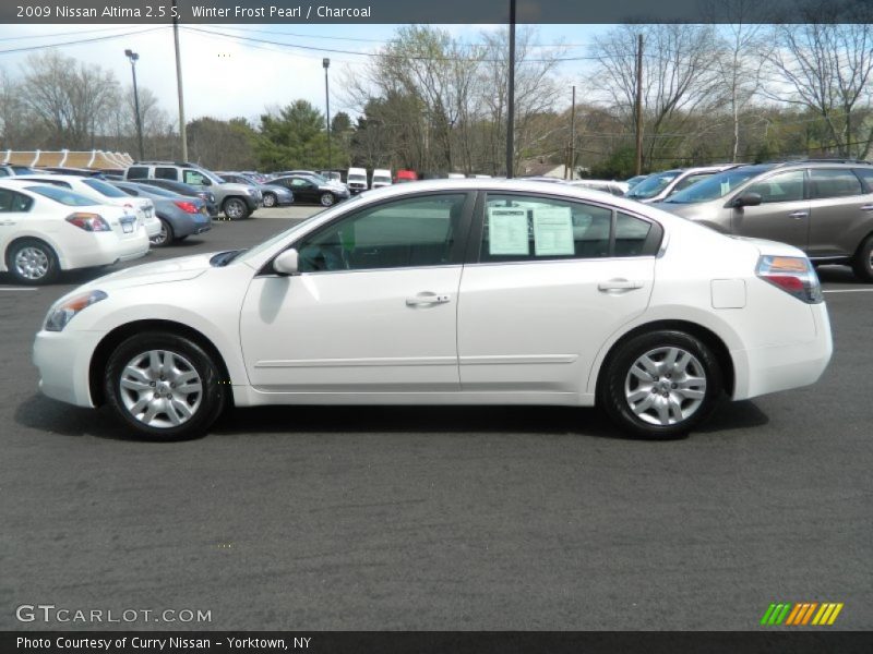 Winter Frost Pearl / Charcoal 2009 Nissan Altima 2.5 S