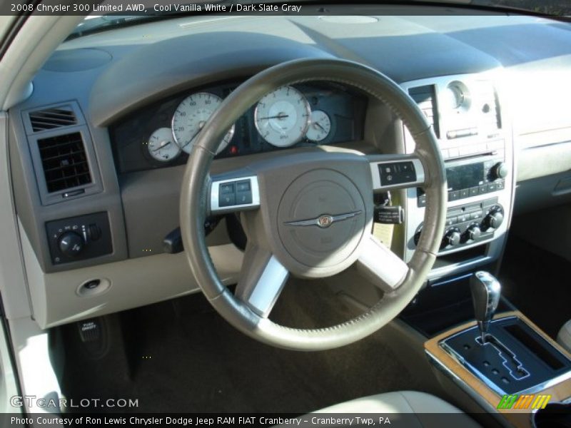 Cool Vanilla White / Dark Slate Gray 2008 Chrysler 300 Limited AWD