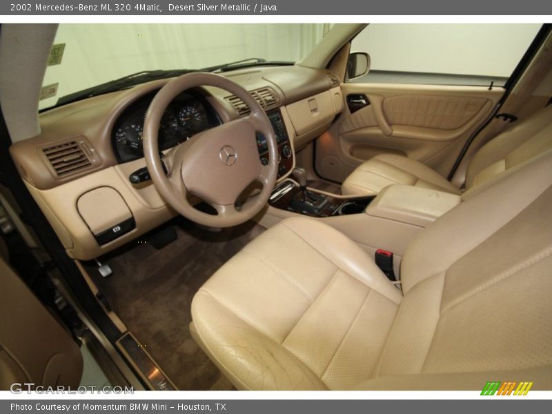 Desert Silver Metallic / Java 2002 Mercedes-Benz ML 320 4Matic