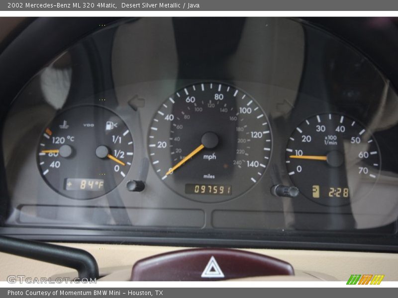 Desert Silver Metallic / Java 2002 Mercedes-Benz ML 320 4Matic