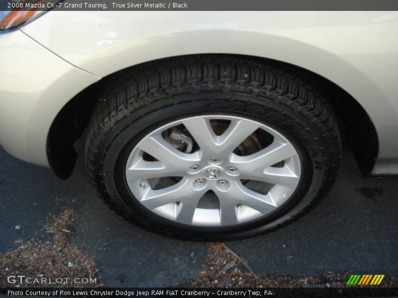 True Silver Metallic / Black 2008 Mazda CX-7 Grand Touring