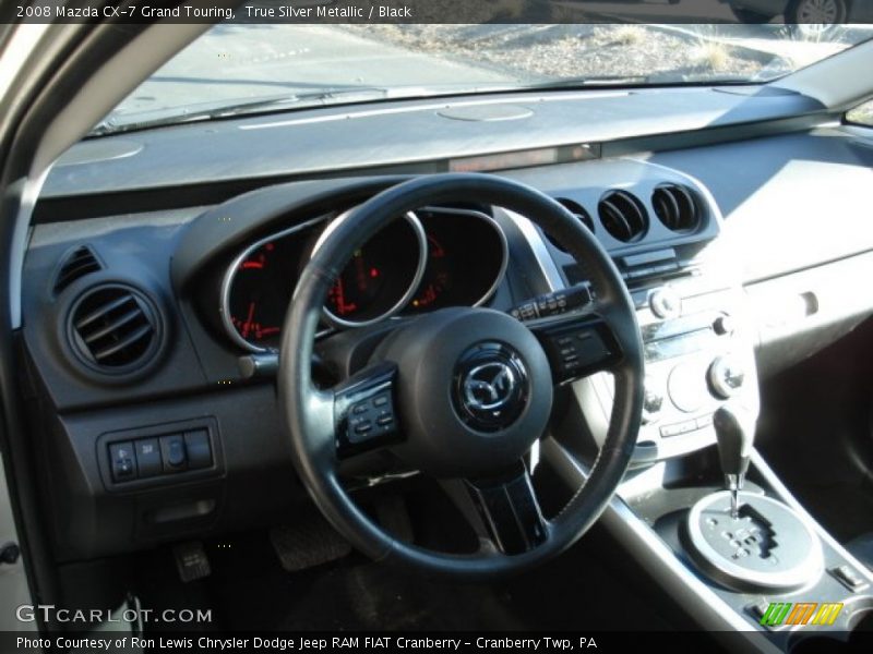 True Silver Metallic / Black 2008 Mazda CX-7 Grand Touring