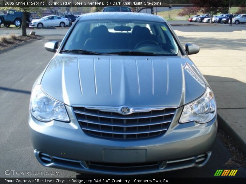 Steel Silver Metallic / Dark Khaki/Light Graystone 2009 Chrysler Sebring Touring Sedan