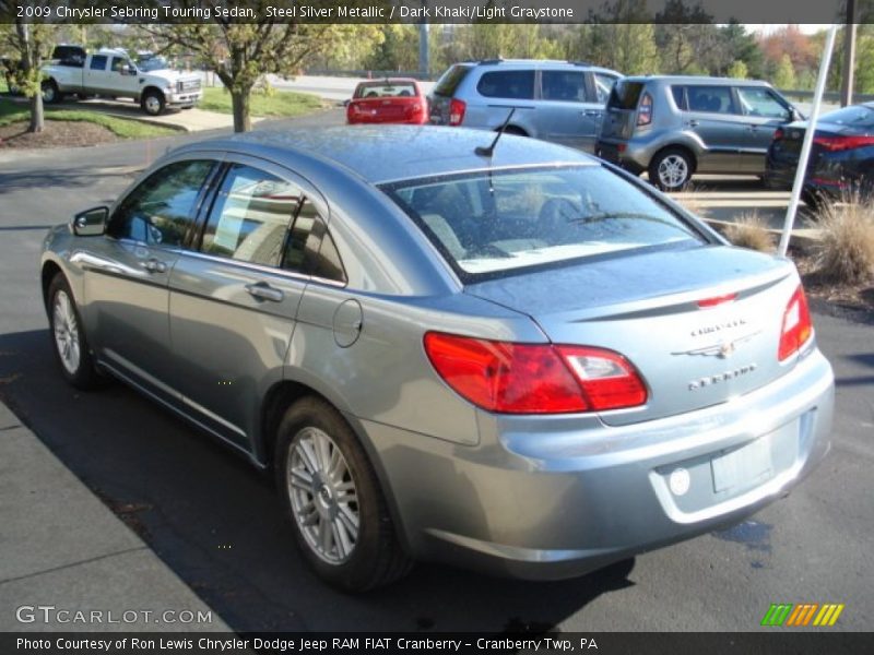 Steel Silver Metallic / Dark Khaki/Light Graystone 2009 Chrysler Sebring Touring Sedan