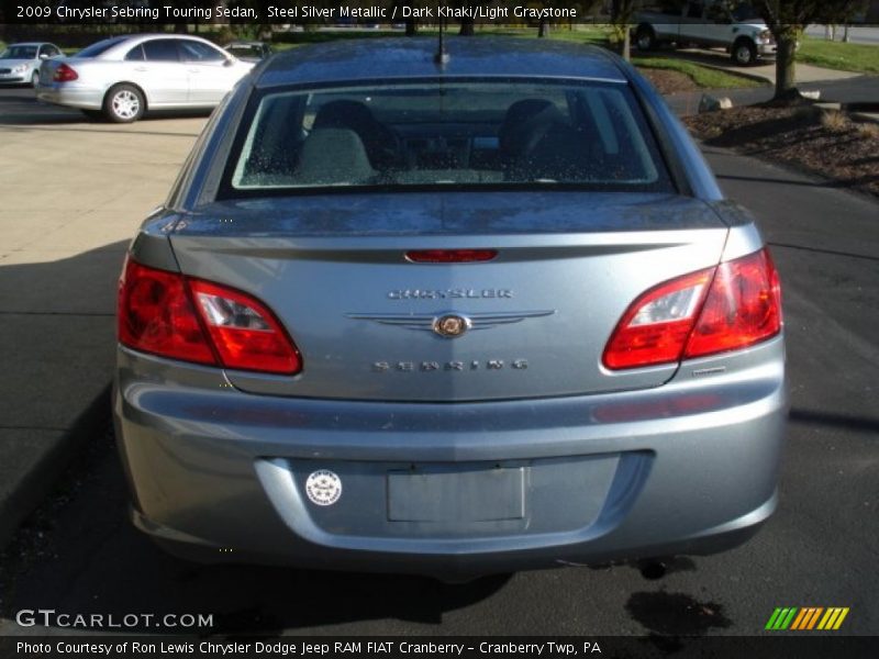 Steel Silver Metallic / Dark Khaki/Light Graystone 2009 Chrysler Sebring Touring Sedan