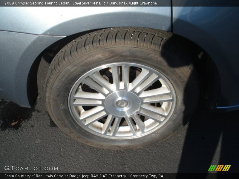 Steel Silver Metallic / Dark Khaki/Light Graystone 2009 Chrysler Sebring Touring Sedan