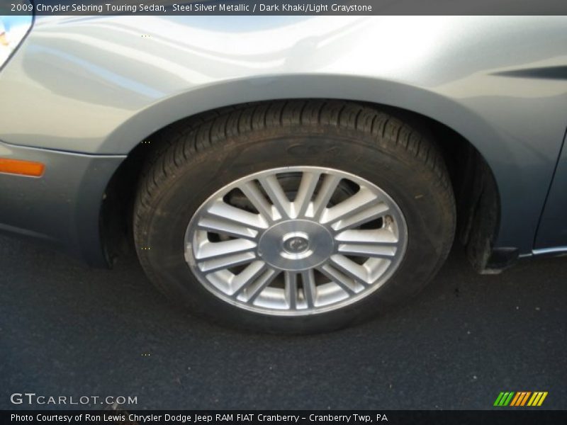 Steel Silver Metallic / Dark Khaki/Light Graystone 2009 Chrysler Sebring Touring Sedan