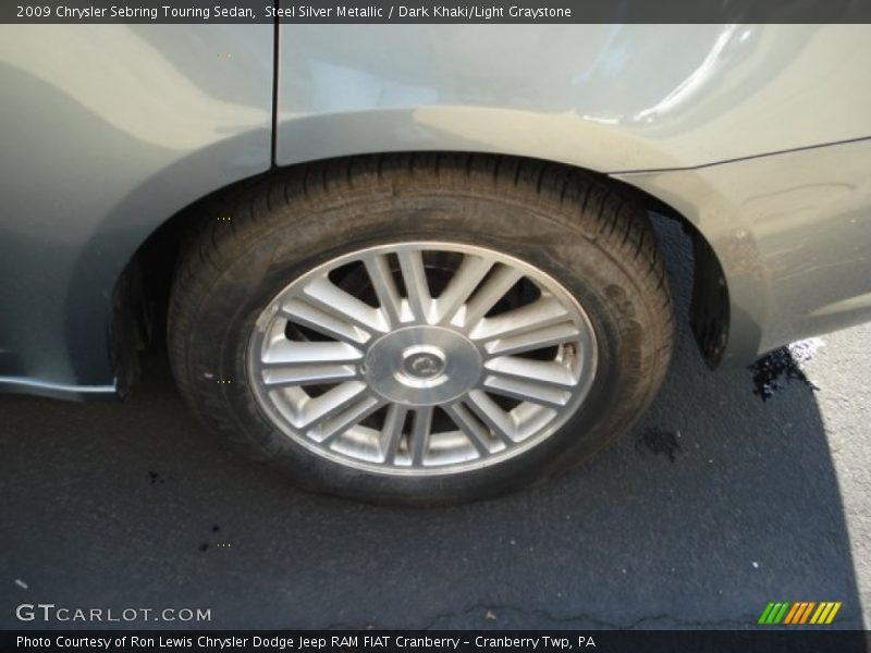 Steel Silver Metallic / Dark Khaki/Light Graystone 2009 Chrysler Sebring Touring Sedan