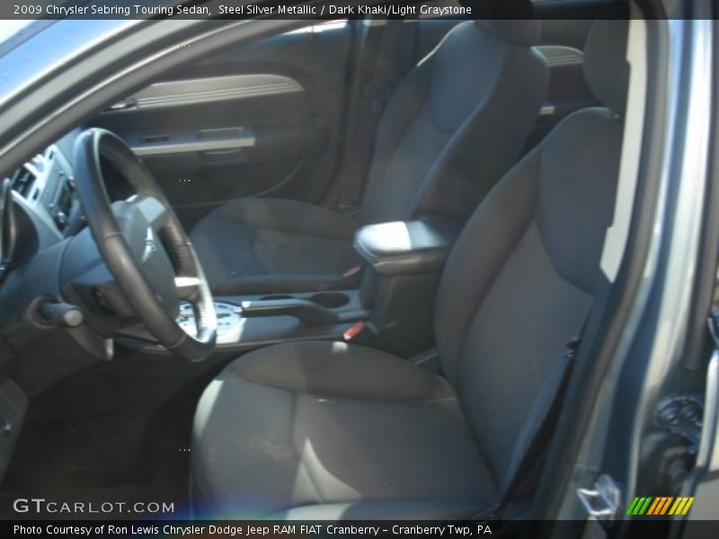 Steel Silver Metallic / Dark Khaki/Light Graystone 2009 Chrysler Sebring Touring Sedan