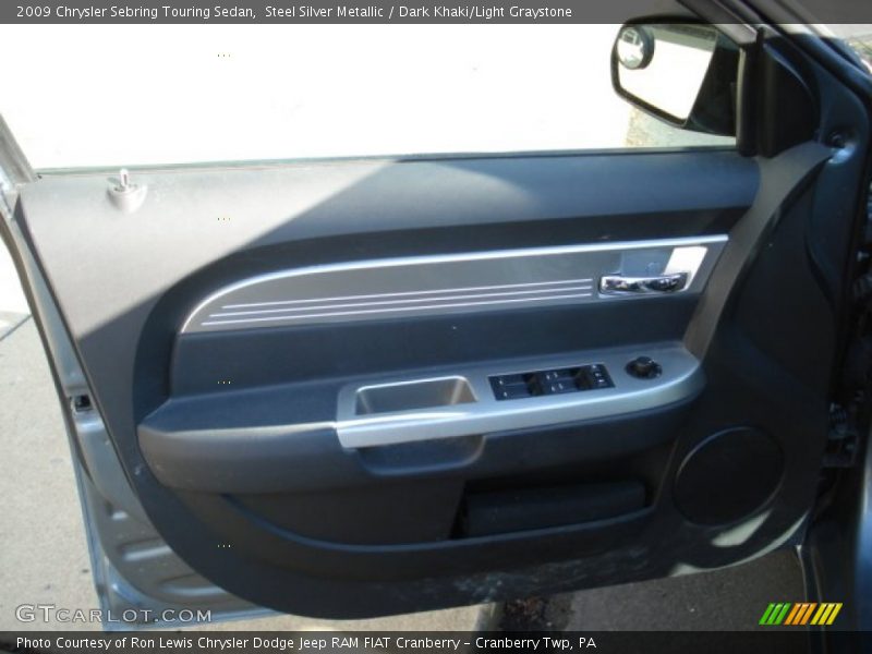 Steel Silver Metallic / Dark Khaki/Light Graystone 2009 Chrysler Sebring Touring Sedan