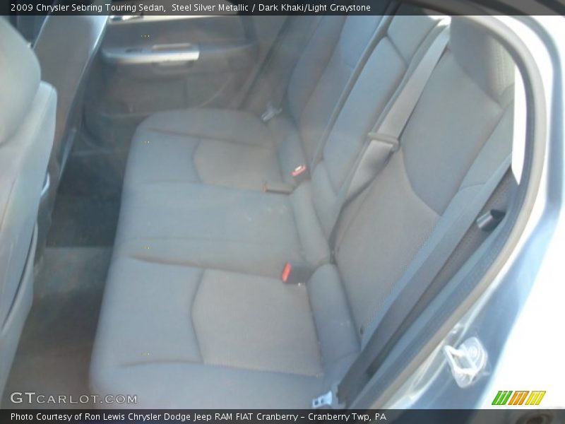 Steel Silver Metallic / Dark Khaki/Light Graystone 2009 Chrysler Sebring Touring Sedan