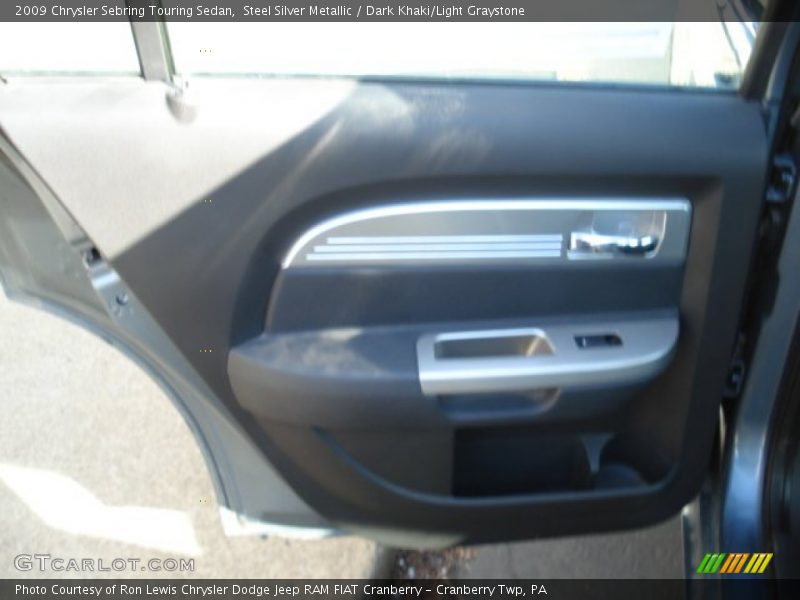 Steel Silver Metallic / Dark Khaki/Light Graystone 2009 Chrysler Sebring Touring Sedan