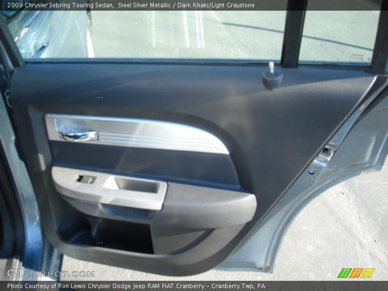 Steel Silver Metallic / Dark Khaki/Light Graystone 2009 Chrysler Sebring Touring Sedan