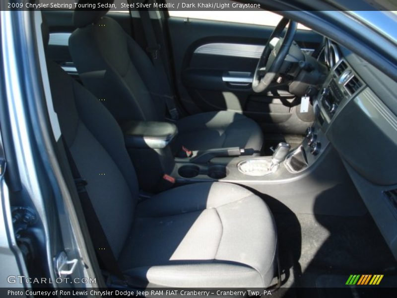 Steel Silver Metallic / Dark Khaki/Light Graystone 2009 Chrysler Sebring Touring Sedan