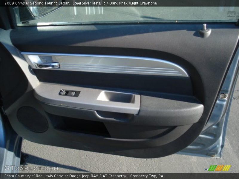 Steel Silver Metallic / Dark Khaki/Light Graystone 2009 Chrysler Sebring Touring Sedan