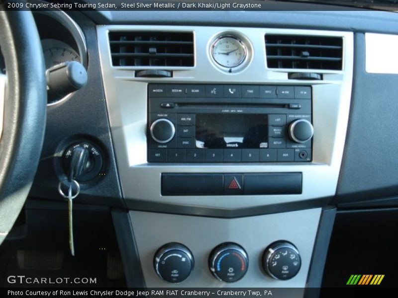 Steel Silver Metallic / Dark Khaki/Light Graystone 2009 Chrysler Sebring Touring Sedan