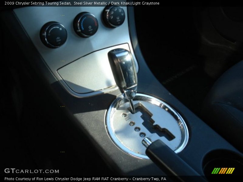 Steel Silver Metallic / Dark Khaki/Light Graystone 2009 Chrysler Sebring Touring Sedan