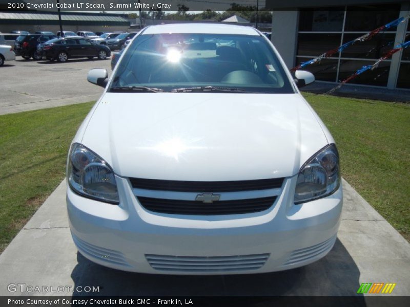 Summit White / Gray 2010 Chevrolet Cobalt LT Sedan