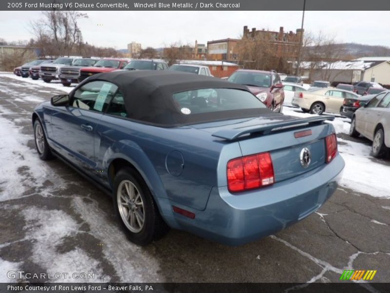 Windveil Blue Metallic / Dark Charcoal 2005 Ford Mustang V6 Deluxe Convertible