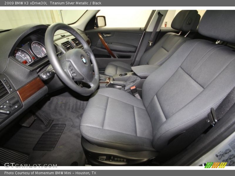 Titanium Silver Metallic / Black 2009 BMW X3 xDrive30i