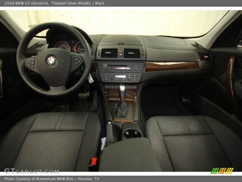 Titanium Silver Metallic / Black 2009 BMW X3 xDrive30i