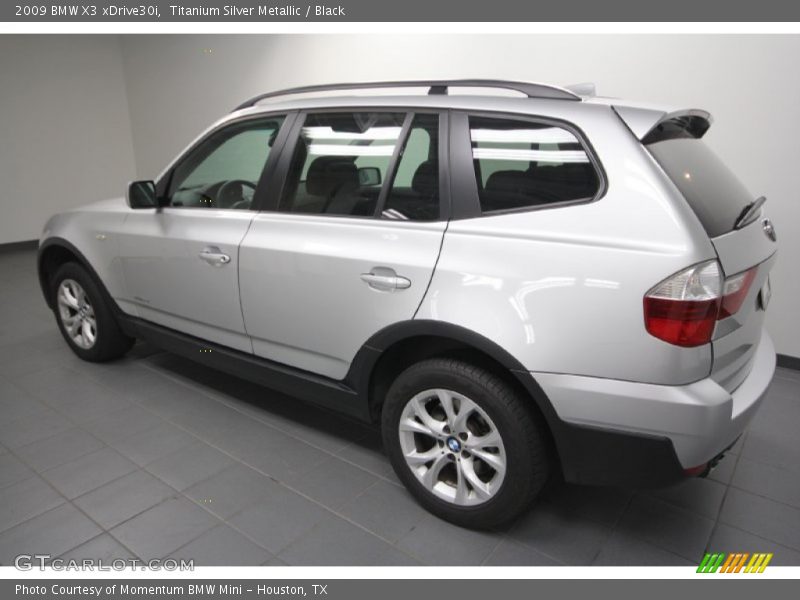 Titanium Silver Metallic / Black 2009 BMW X3 xDrive30i