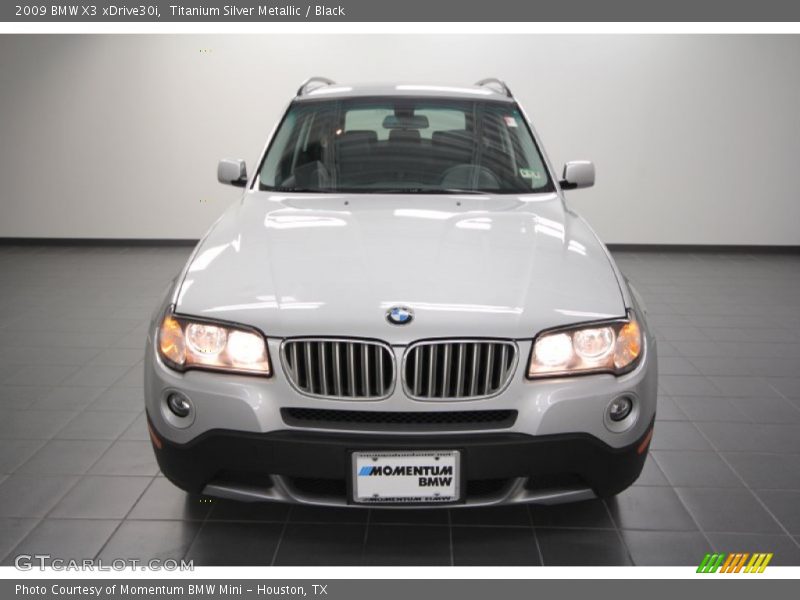 Titanium Silver Metallic / Black 2009 BMW X3 xDrive30i