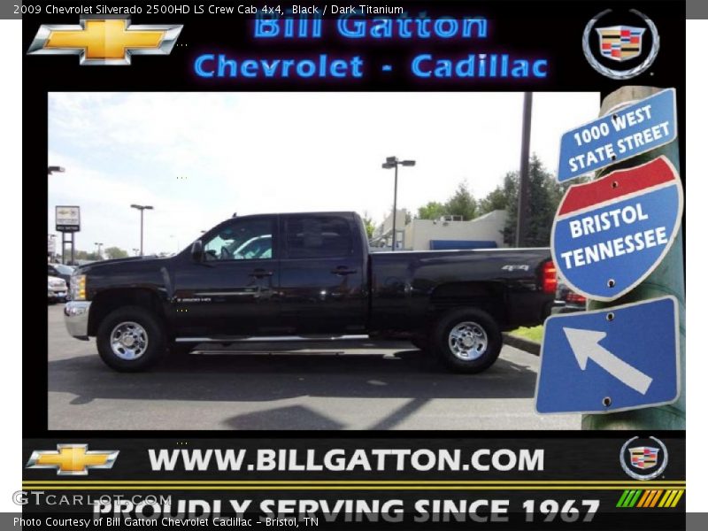 Black / Dark Titanium 2009 Chevrolet Silverado 2500HD LS Crew Cab 4x4