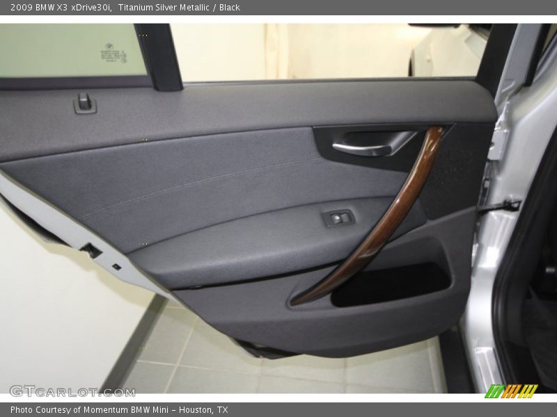 Titanium Silver Metallic / Black 2009 BMW X3 xDrive30i