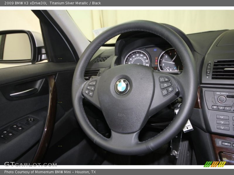 Titanium Silver Metallic / Black 2009 BMW X3 xDrive30i