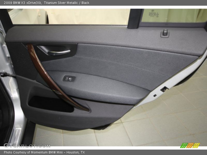 Titanium Silver Metallic / Black 2009 BMW X3 xDrive30i