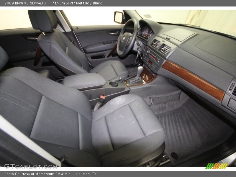 Titanium Silver Metallic / Black 2009 BMW X3 xDrive30i