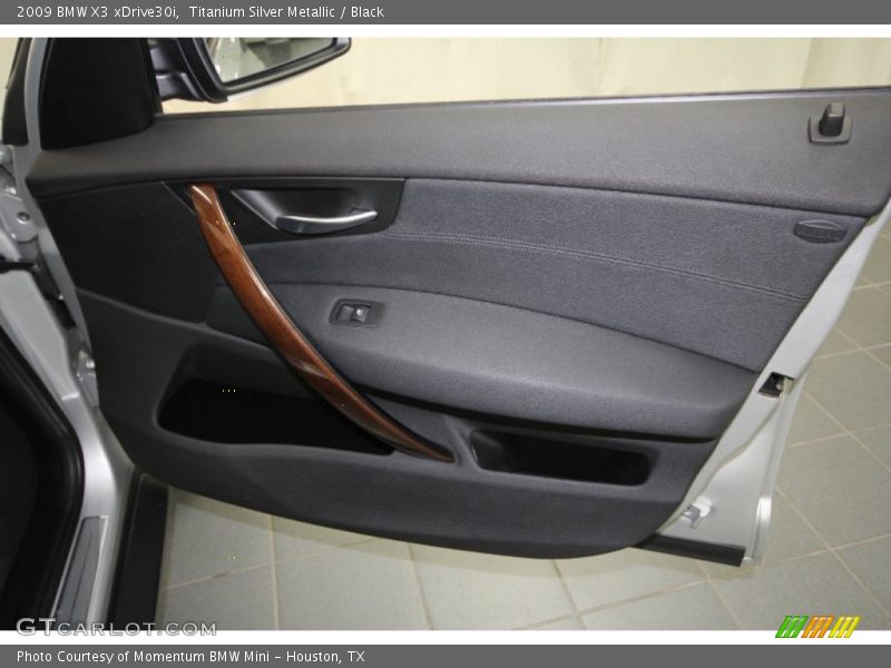 Titanium Silver Metallic / Black 2009 BMW X3 xDrive30i