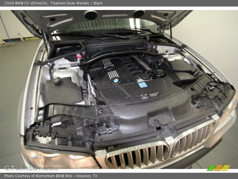 Titanium Silver Metallic / Black 2009 BMW X3 xDrive30i