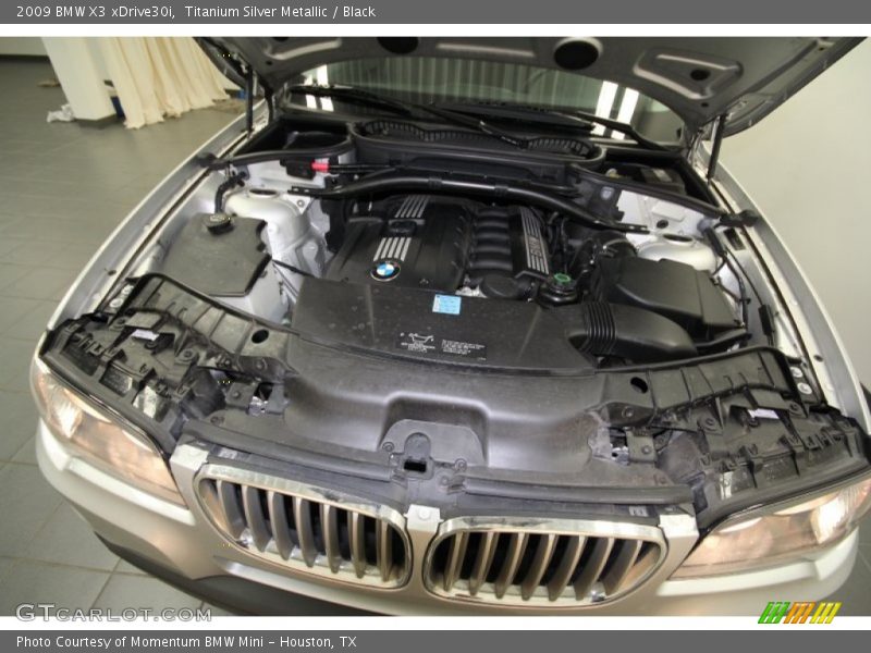 Titanium Silver Metallic / Black 2009 BMW X3 xDrive30i