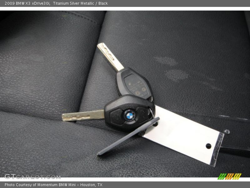 Titanium Silver Metallic / Black 2009 BMW X3 xDrive30i