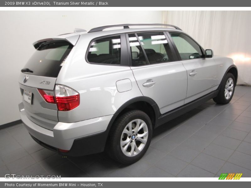 Titanium Silver Metallic / Black 2009 BMW X3 xDrive30i