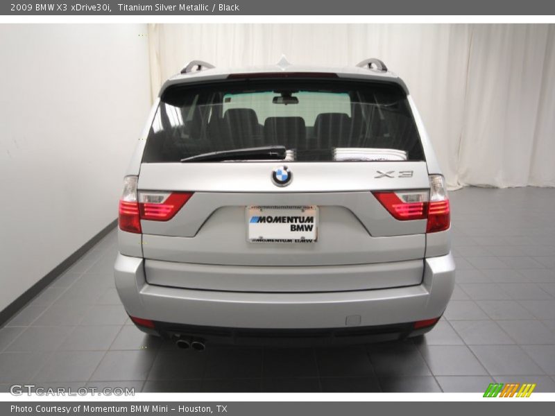 Titanium Silver Metallic / Black 2009 BMW X3 xDrive30i