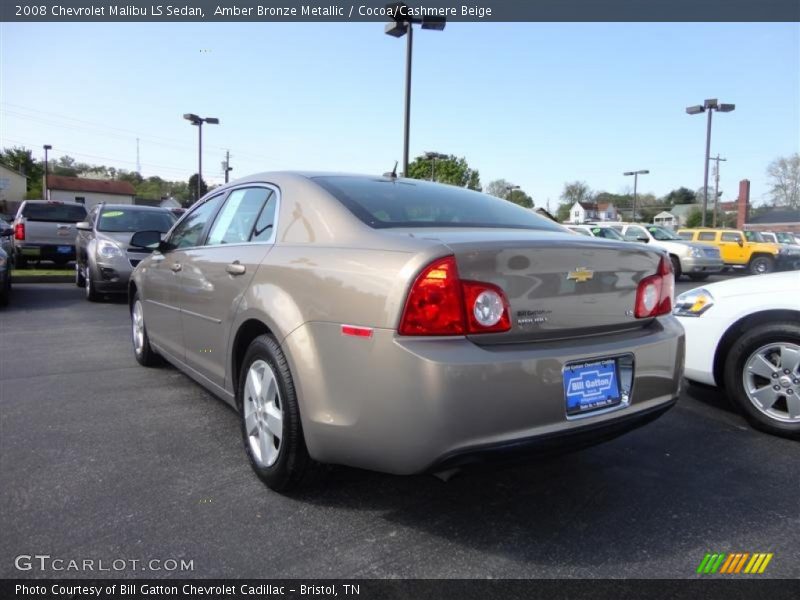 Amber Bronze Metallic / Cocoa/Cashmere Beige 2008 Chevrolet Malibu LS Sedan