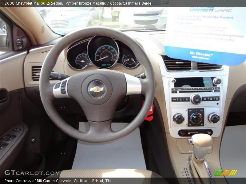 Amber Bronze Metallic / Cocoa/Cashmere Beige 2008 Chevrolet Malibu LS Sedan
