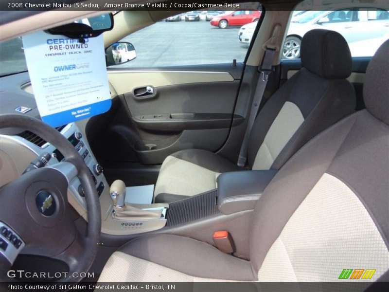 Amber Bronze Metallic / Cocoa/Cashmere Beige 2008 Chevrolet Malibu LS Sedan