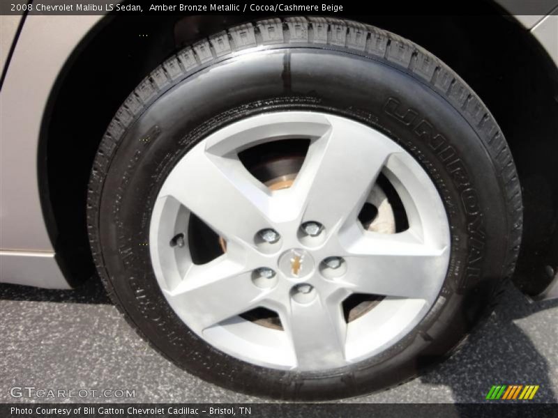 Amber Bronze Metallic / Cocoa/Cashmere Beige 2008 Chevrolet Malibu LS Sedan
