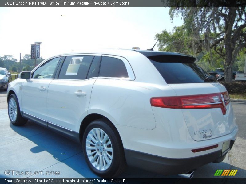 White Platinum Metallic Tri-Coat / Light Stone 2011 Lincoln MKT FWD