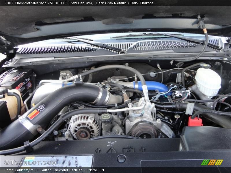 Dark Gray Metallic / Dark Charcoal 2003 Chevrolet Silverado 2500HD LT Crew Cab 4x4