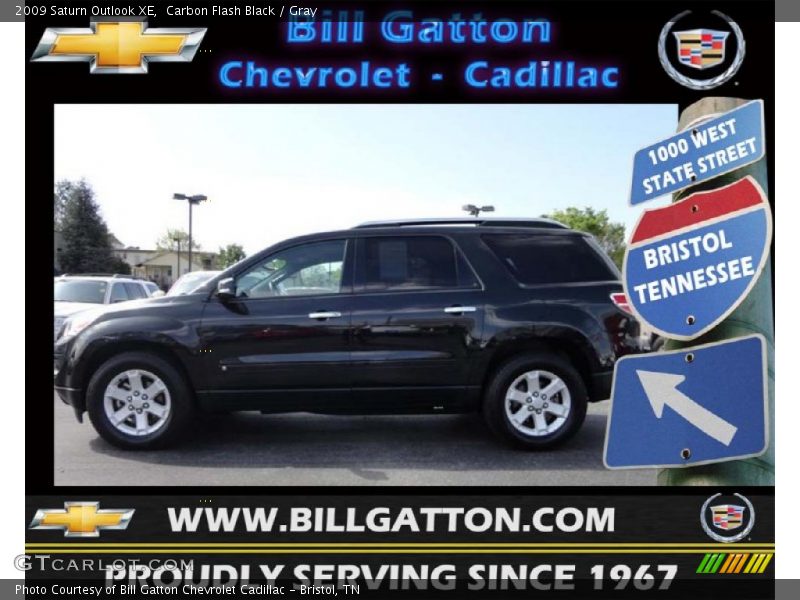 Carbon Flash Black / Gray 2009 Saturn Outlook XE