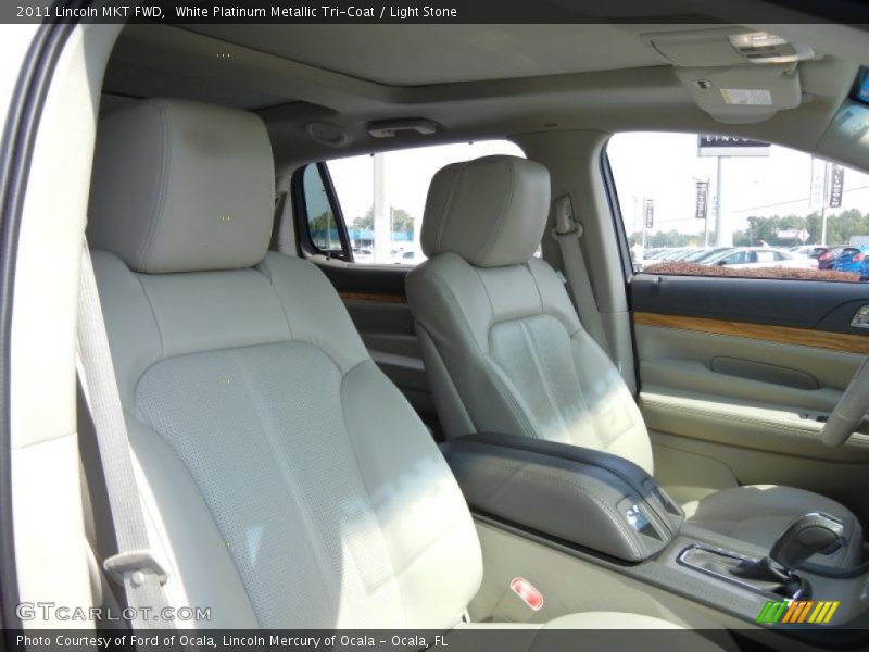 White Platinum Metallic Tri-Coat / Light Stone 2011 Lincoln MKT FWD