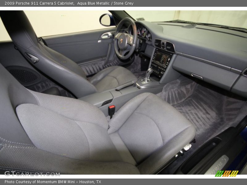  2009 911 Carrera S Cabriolet Stone Grey Interior