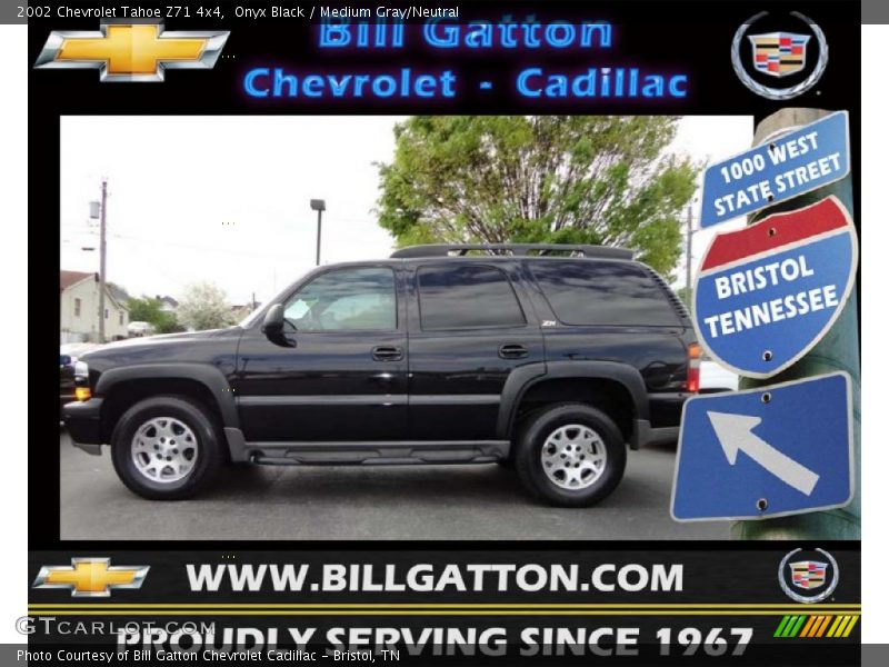 Onyx Black / Medium Gray/Neutral 2002 Chevrolet Tahoe Z71 4x4